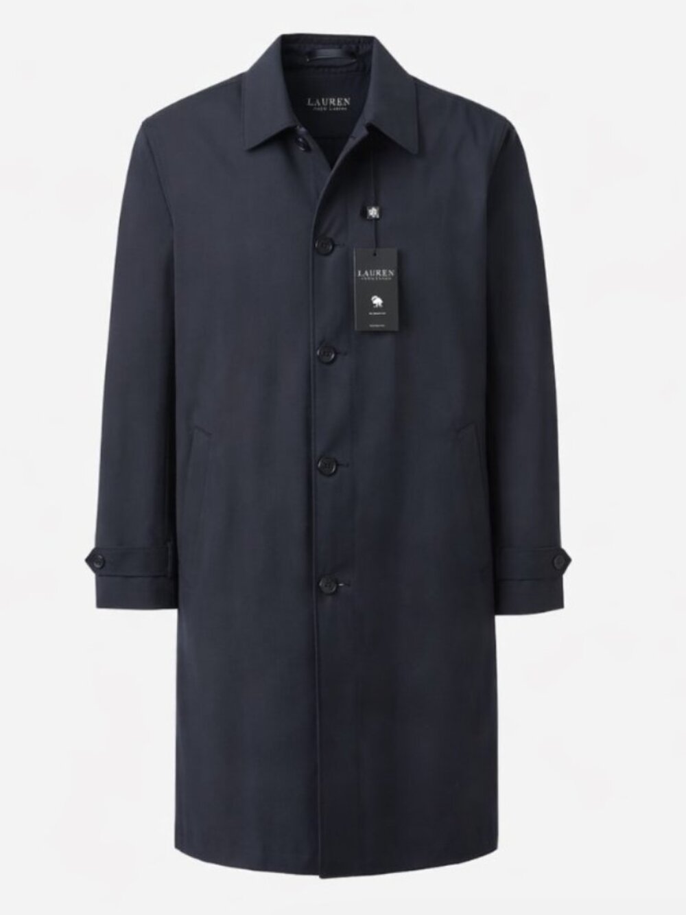 Lauren Ralph Lauren STANZA Navy All Weather Raincoat Trench Coat Men’s 42R